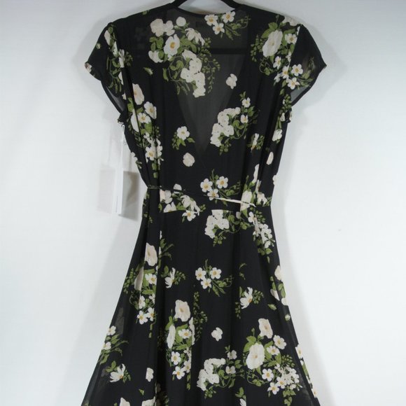 NWT Reformation Carina Wrap Dress In Celeste Size M #762 - Picture 9 of 12